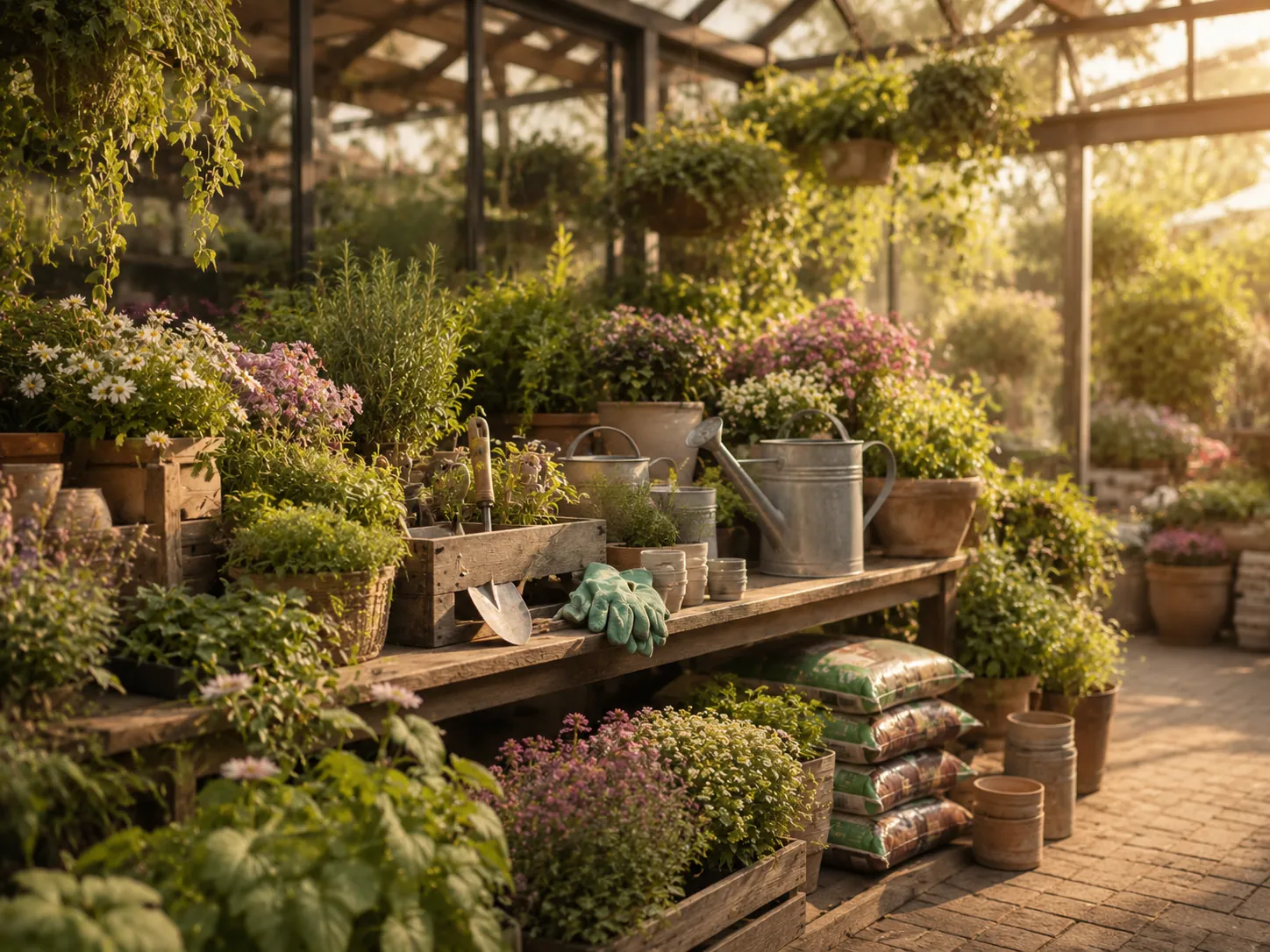 Plac i centrum ogrodnicze Gartenhaus w Wierzchosławicach - rośliny i kwiaty w donicach